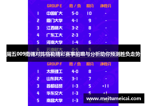 周五009南锡对阵格勒精彩赛事前瞻与分析助你预测胜负走势